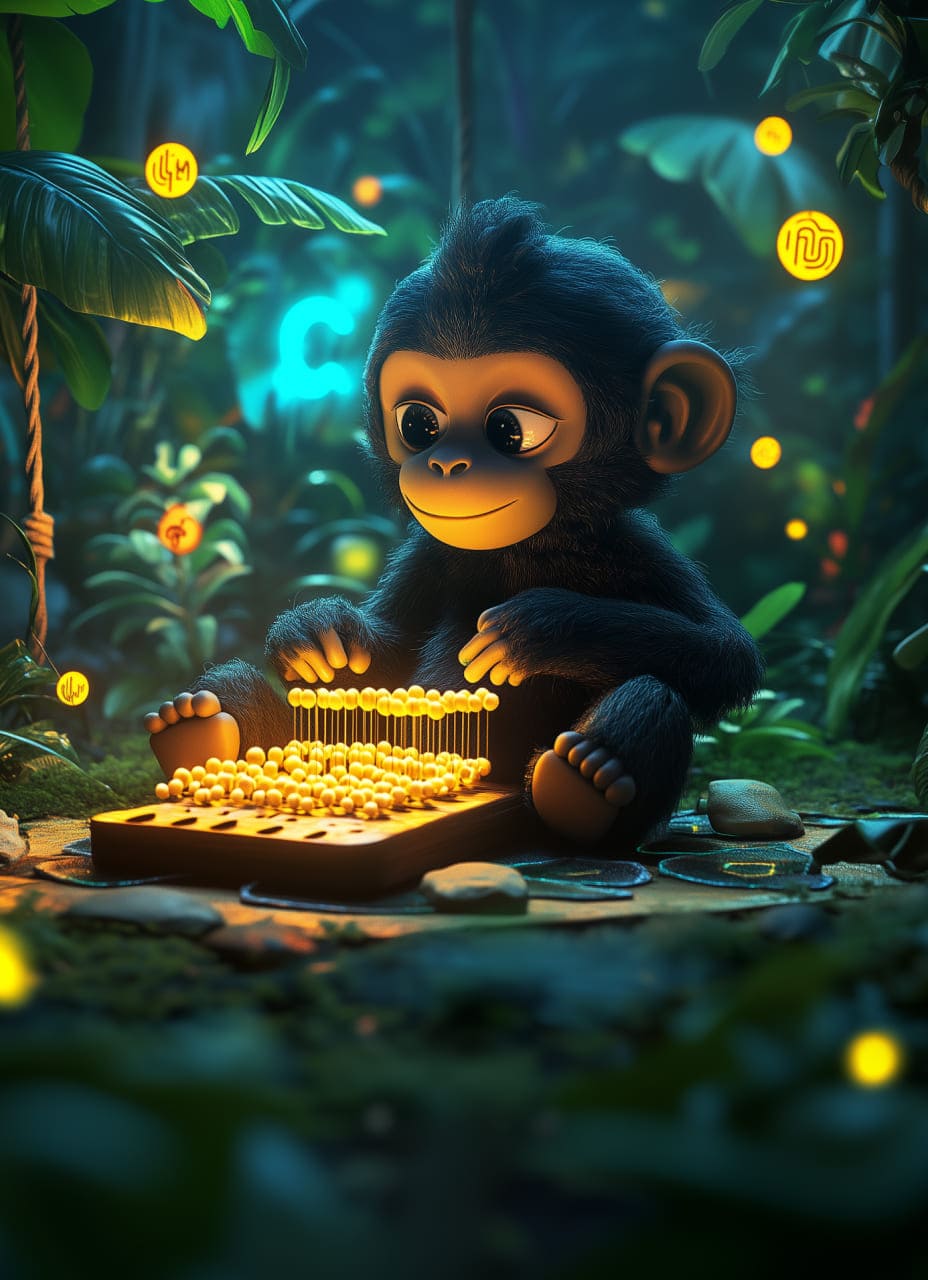 Monkey with coins